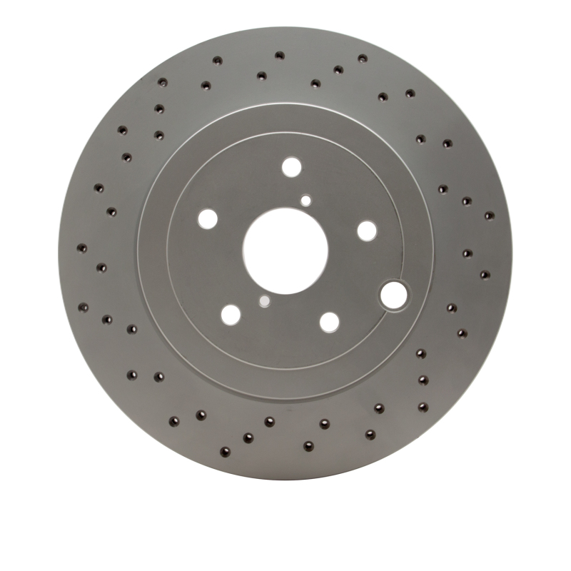 Subaru WRX Brake Rotor (1) - Rear - R1 Concepts - GEOSPEC Coated Rotor - Drilled - `18-`25 Subaru WRX Brake Rotor (1) - Rear - R1 Concepts - GEOSPEC Coated Rotor - Drilled - `18-`25